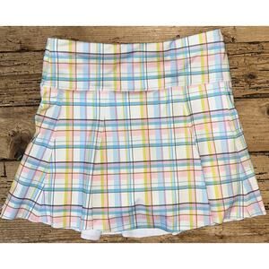 Bobbe Women’s Size XS Pastel Plaid Tennis Skort